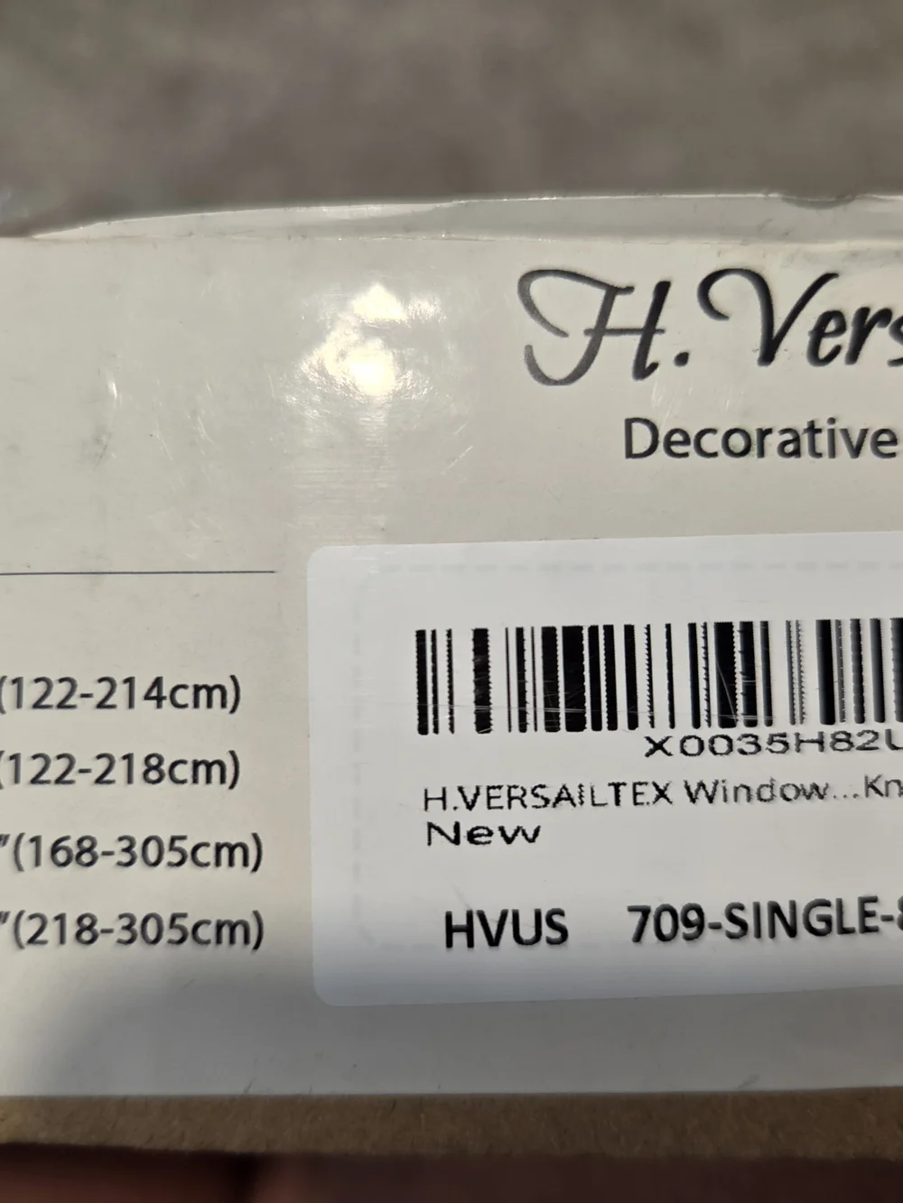 H.VERSAILTEX Window Curtain Rods for Windows 66 to 120 Inches Adjustable. 3/4.